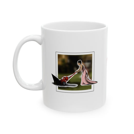 Gabrielle Solis Lawn Mower Desperate Housewives Croquis Ceramic Mug, (11oz)