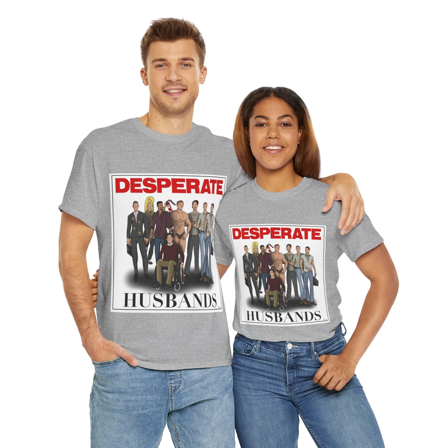 Desperate Husbands Unisex Heavy Cotton Tee