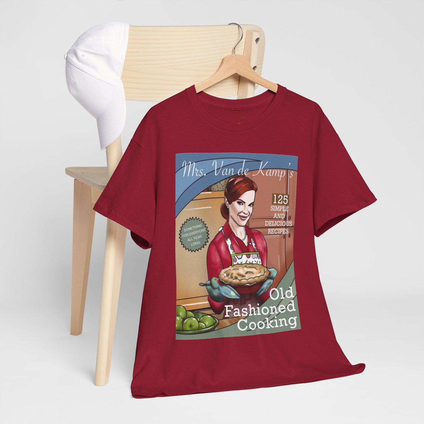 Mrs Van De Kamp’s Old Fashioned Cooking Unisex Heavy Cotton Tee