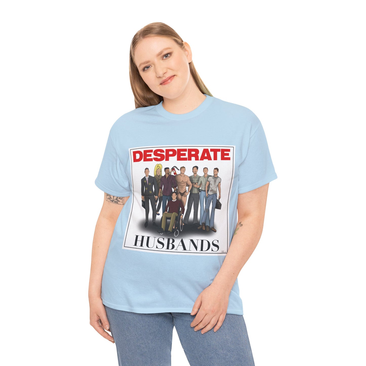 Desperate Husbands Unisex Heavy Cotton Tee