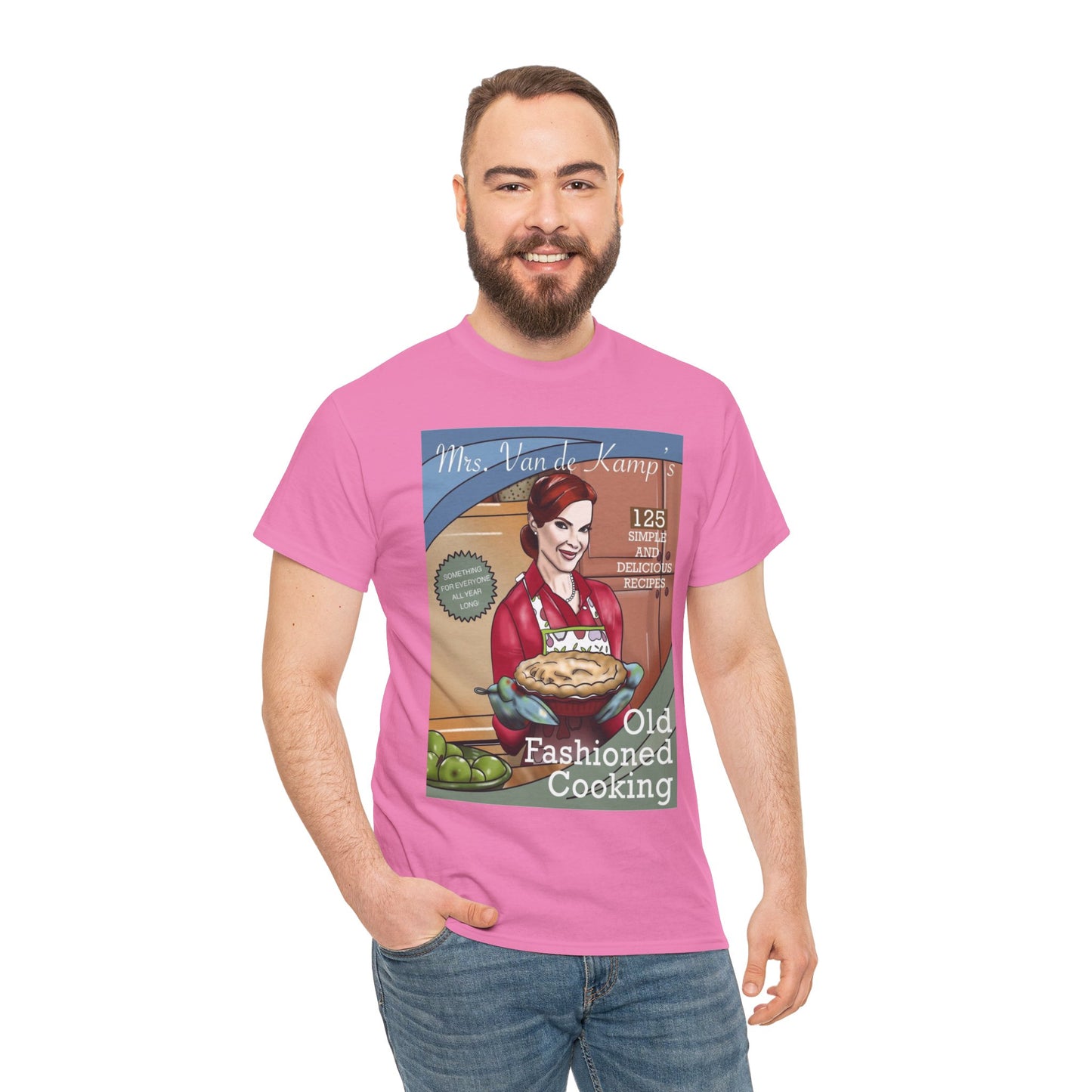 Mrs Van De Kamp’s Old Fashioned Cooking Unisex Heavy Cotton Tee