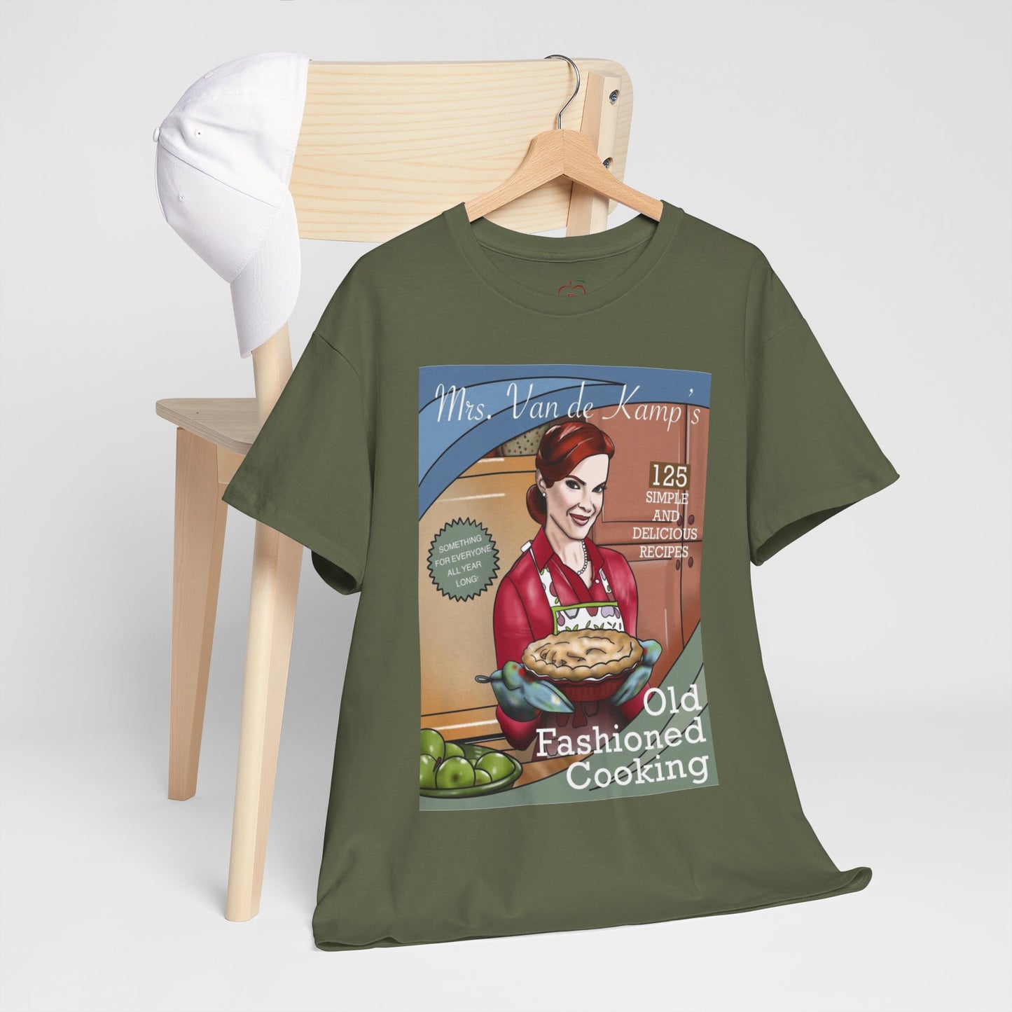 Mrs Van De Kamp’s Old Fashioned Cooking Unisex Heavy Cotton Tee