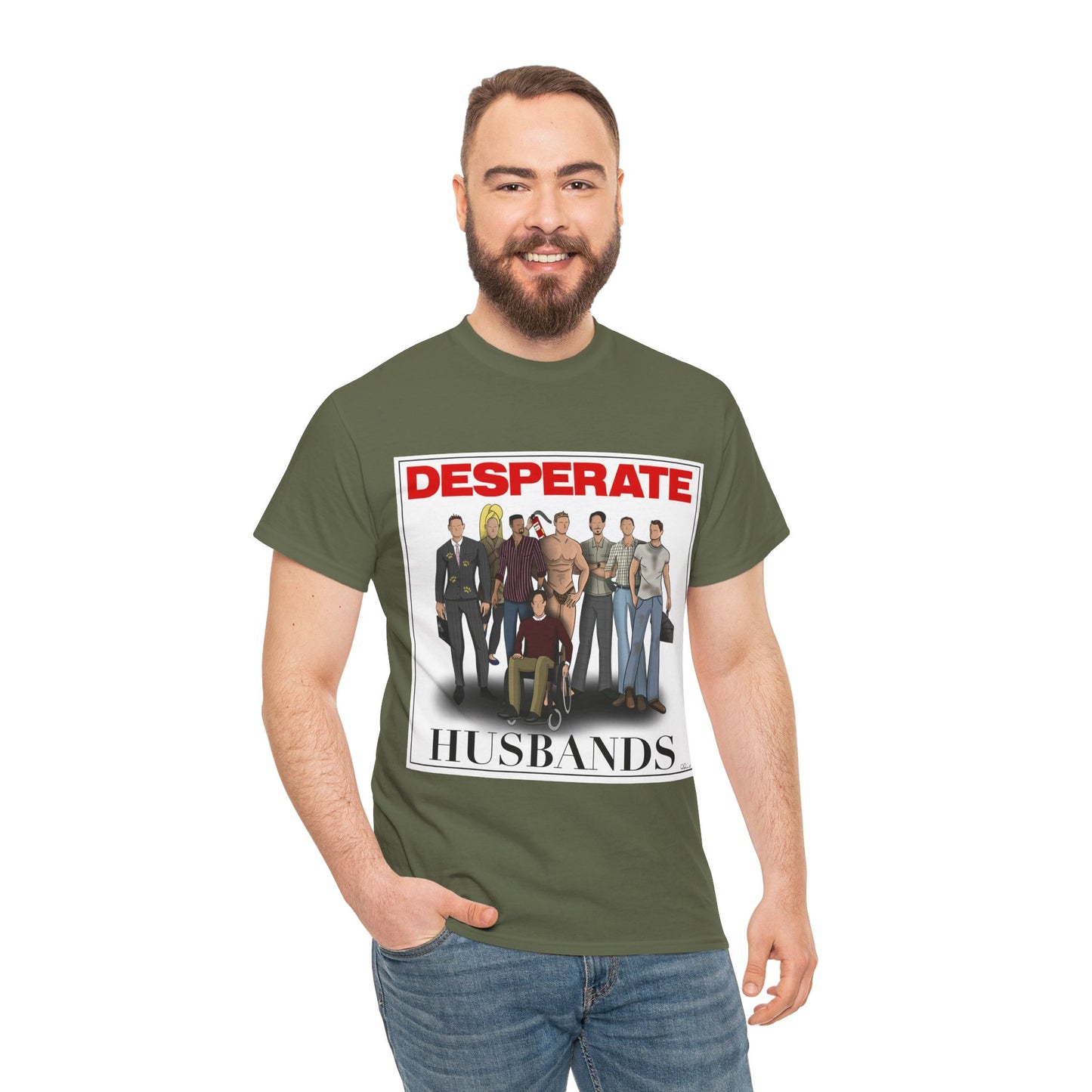 Desperate Husbands Unisex Heavy Cotton Tee