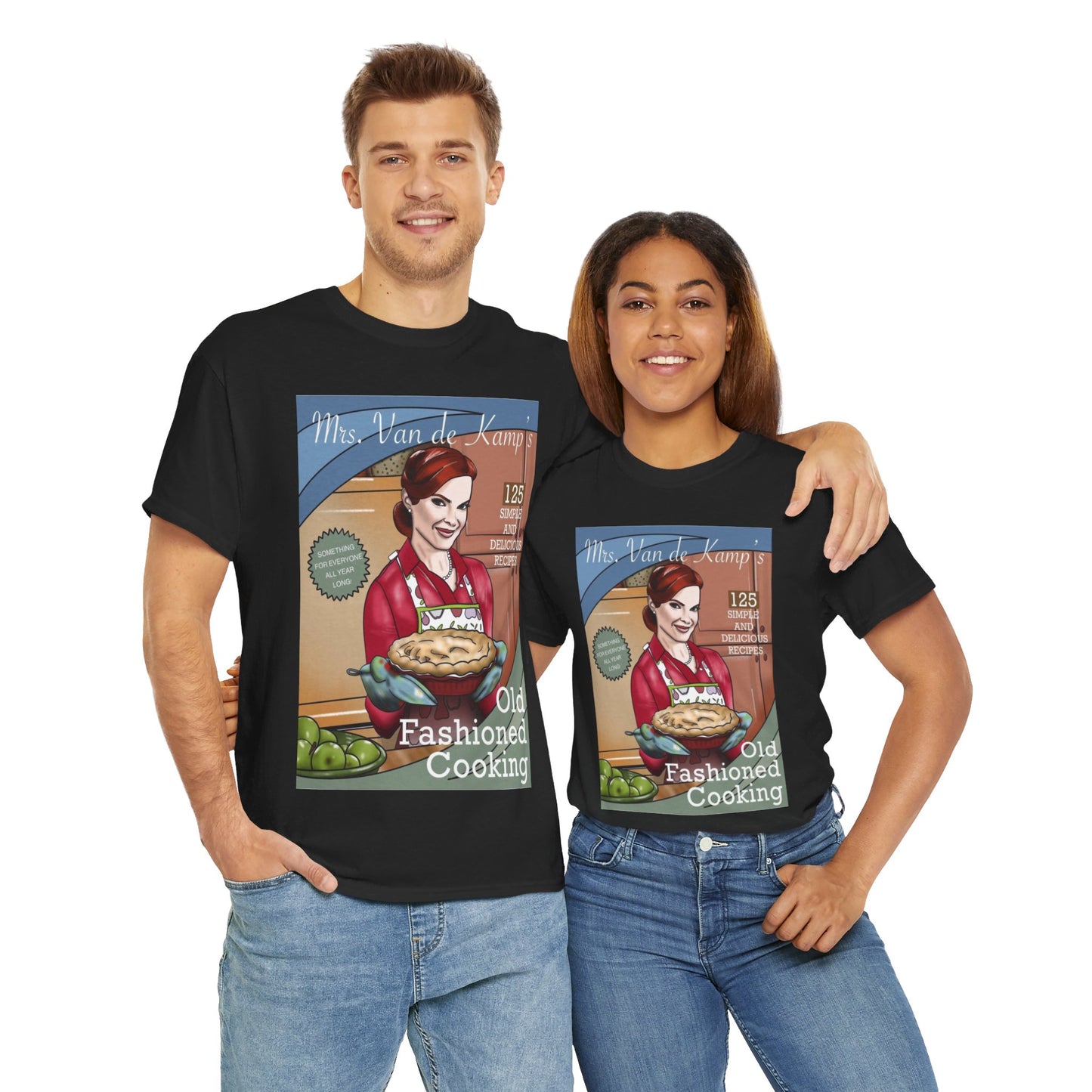 Mrs Van De Kamp’s Old Fashioned Cooking Unisex Heavy Cotton Tee