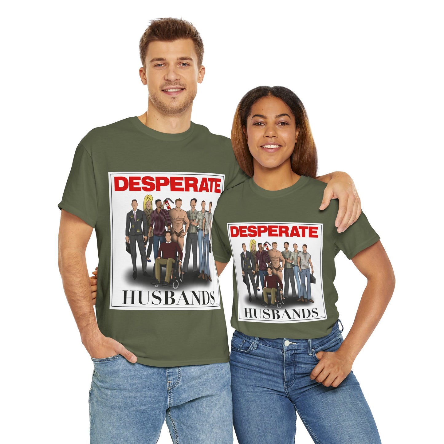 Desperate Husbands Unisex Heavy Cotton Tee