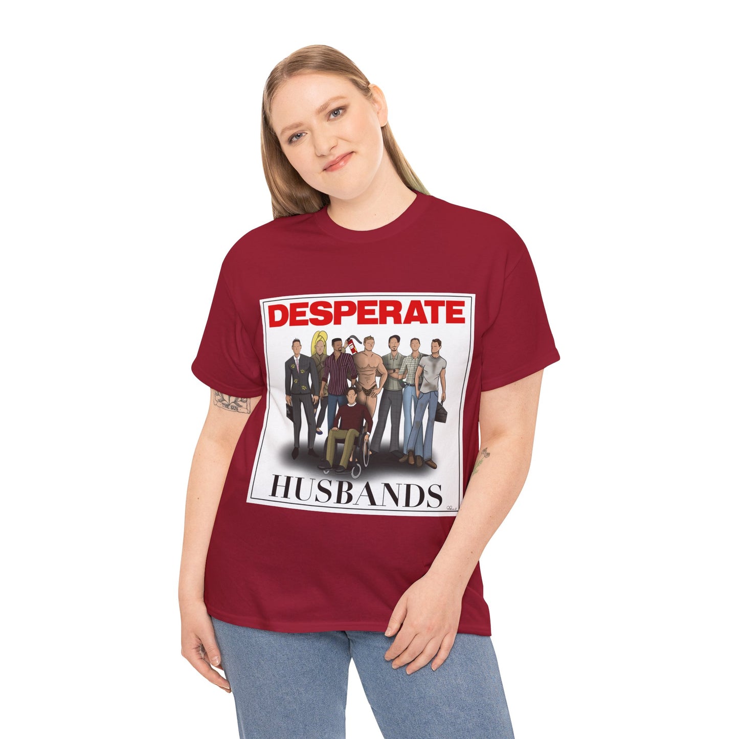 Desperate Husbands Unisex Heavy Cotton Tee