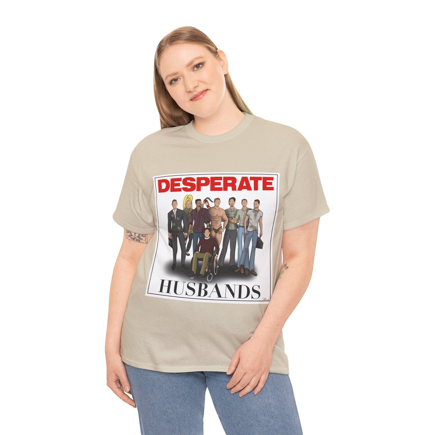 Desperate Husbands Unisex Heavy Cotton Tee