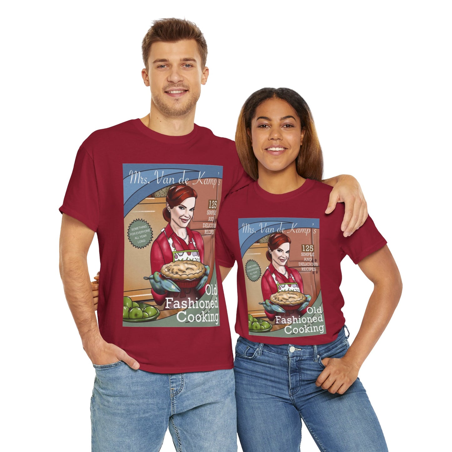 Mrs Van De Kamp’s Old Fashioned Cooking Unisex Heavy Cotton Tee