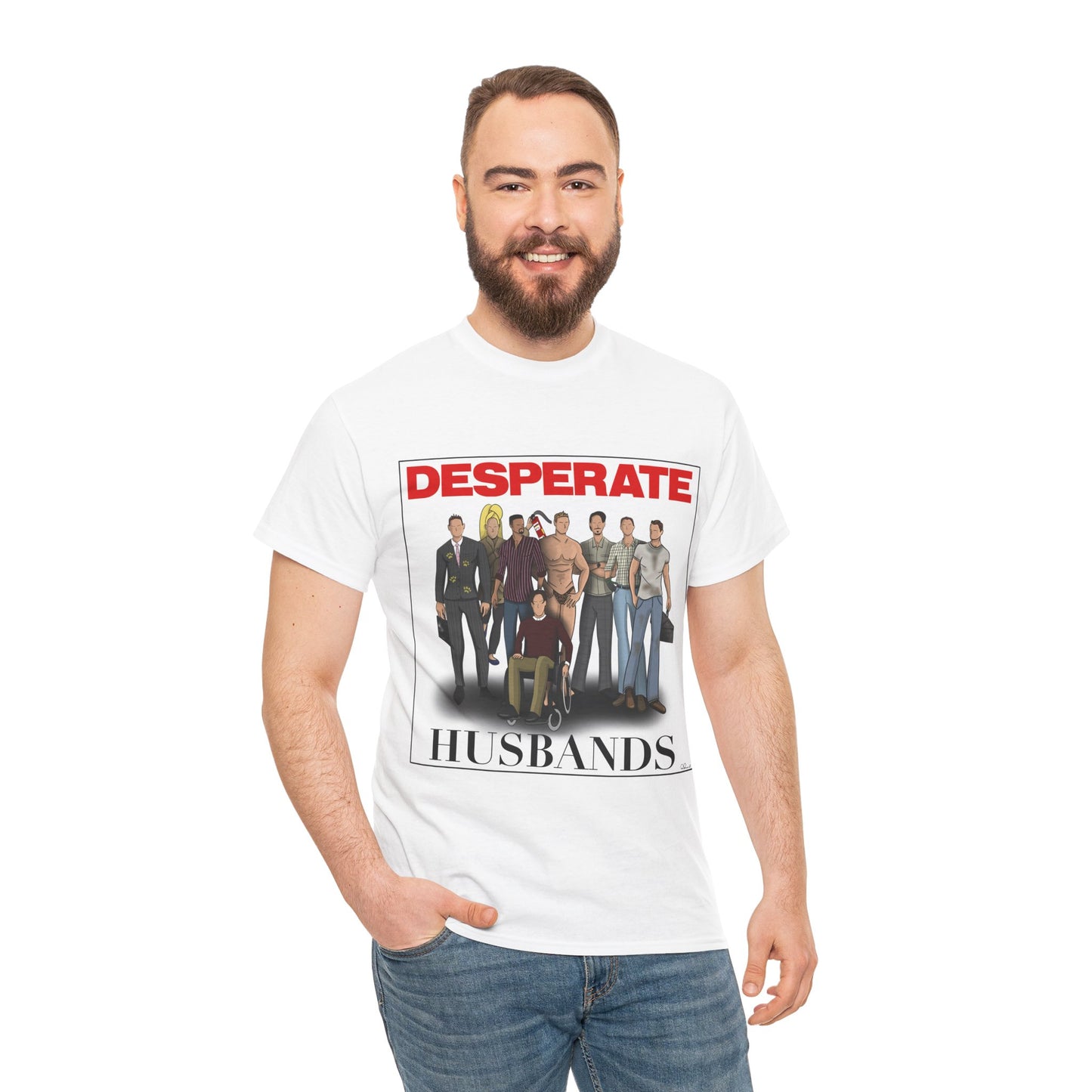 Desperate Husbands Unisex Heavy Cotton Tee