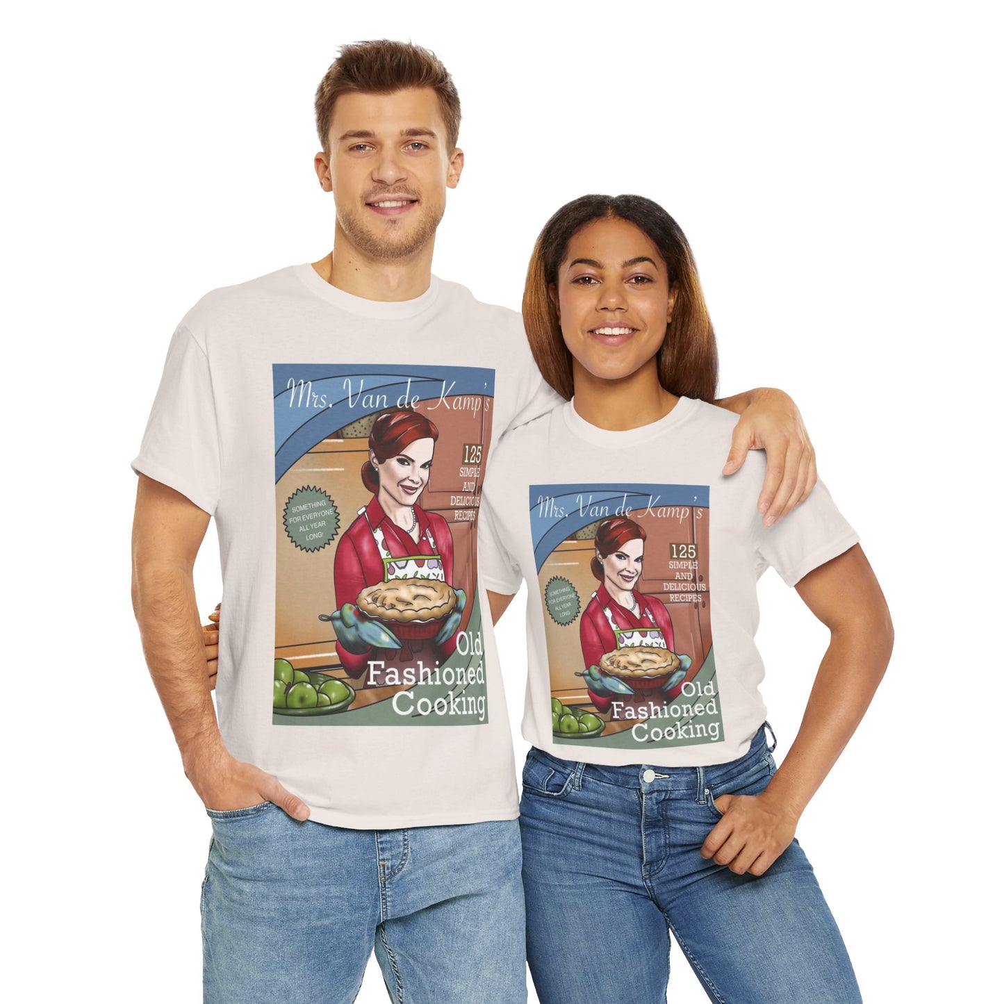 Mrs Van De Kamp’s Old Fashioned Cooking Unisex Heavy Cotton Tee