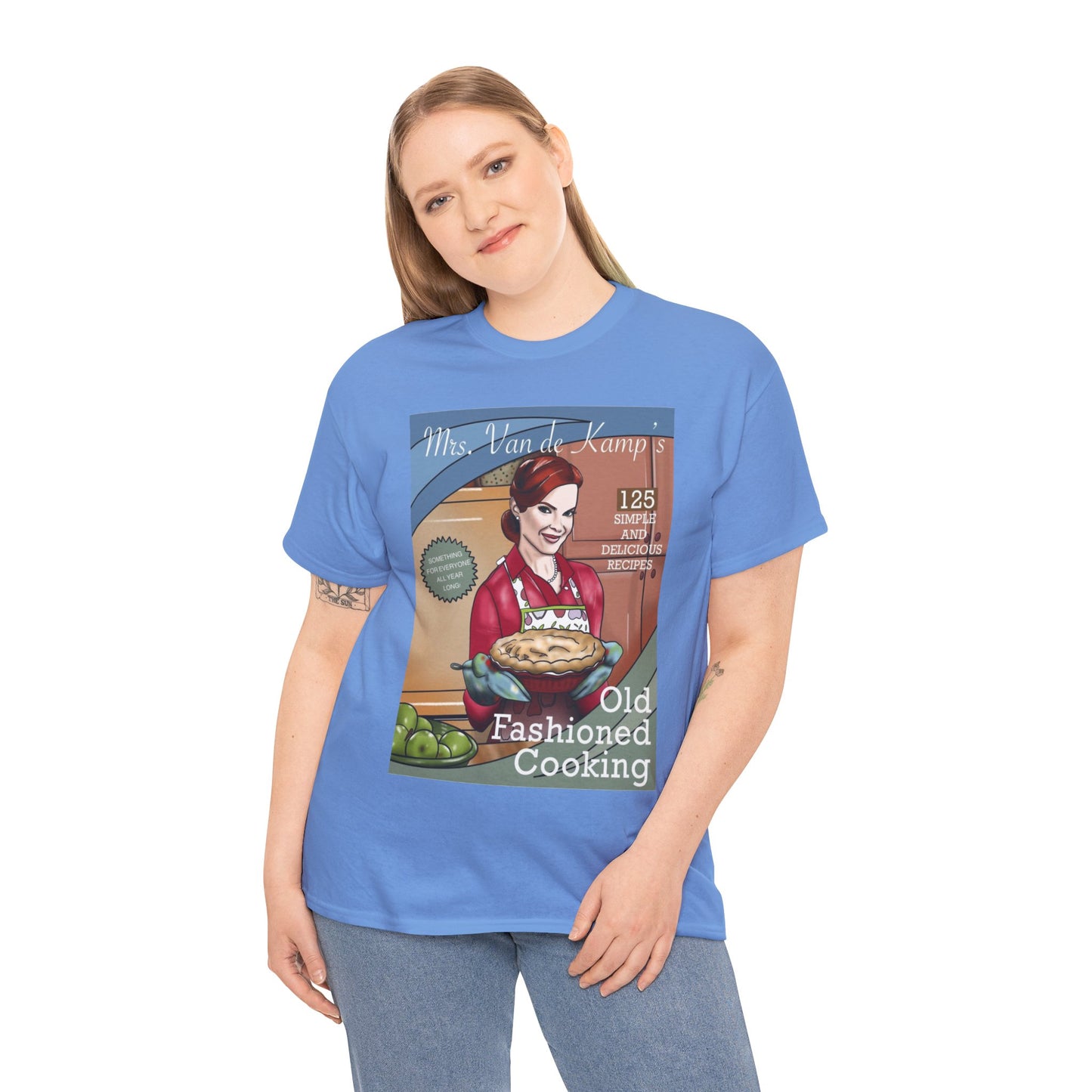 Mrs Van De Kamp’s Old Fashioned Cooking Unisex Heavy Cotton Tee