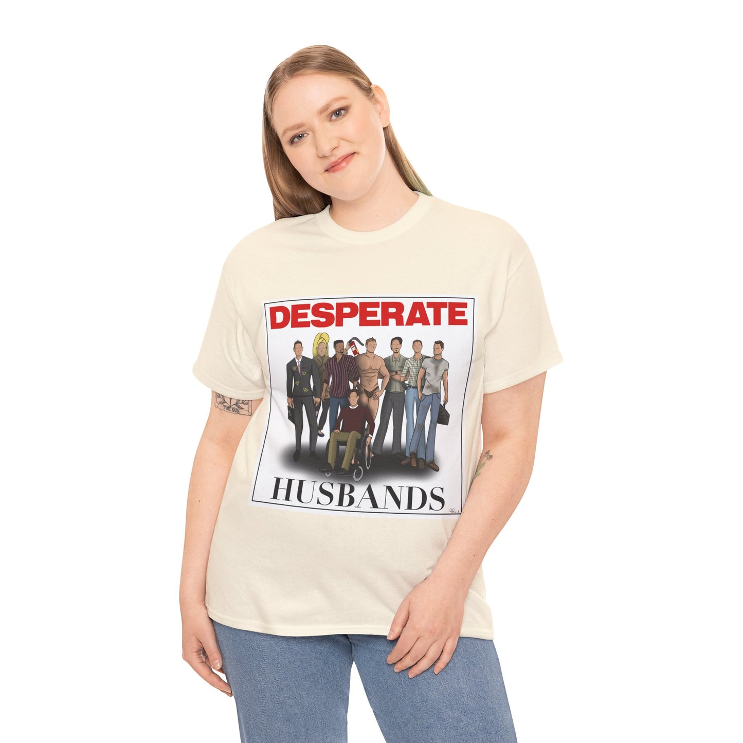 Desperate Husbands Unisex Heavy Cotton Tee