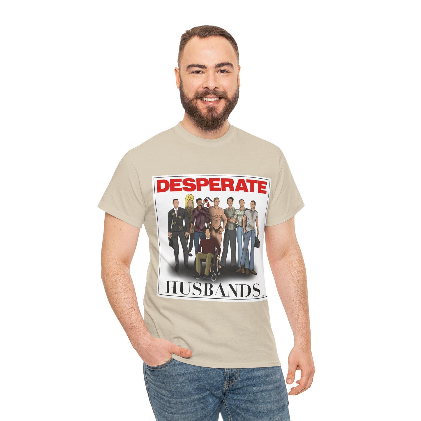 Desperate Husbands Unisex Heavy Cotton Tee