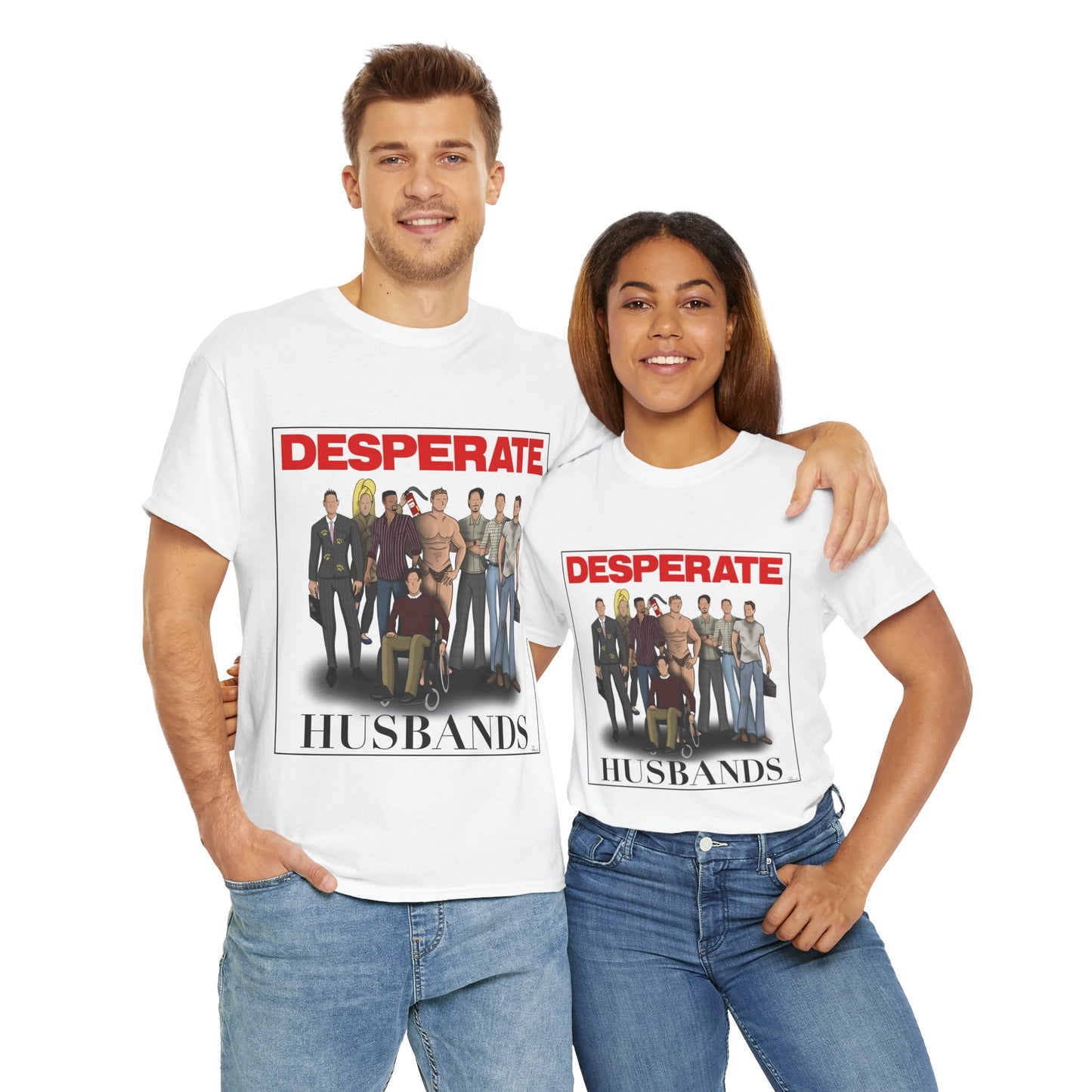 Desperate Husbands Unisex Heavy Cotton Tee