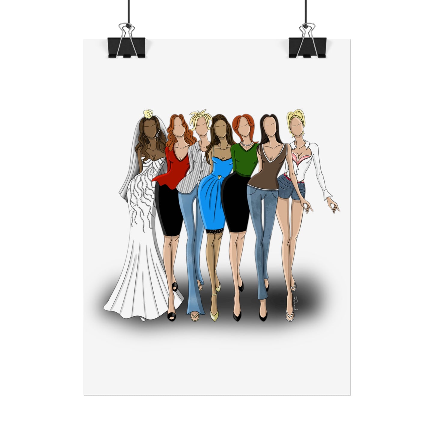 Desperate Housewives Croquis Group Rolled Posters