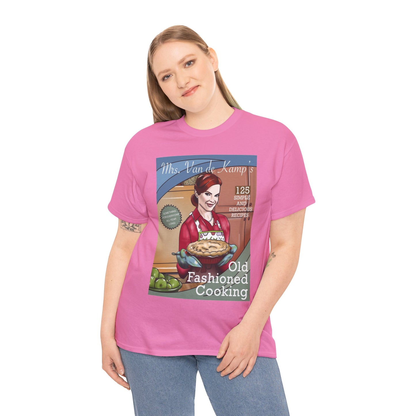 Mrs Van De Kamp’s Old Fashioned Cooking Unisex Heavy Cotton Tee