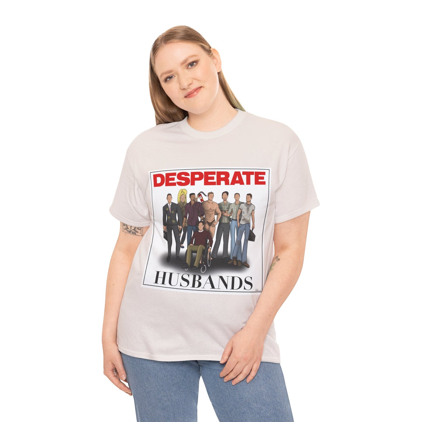 Desperate Husbands Unisex Heavy Cotton Tee