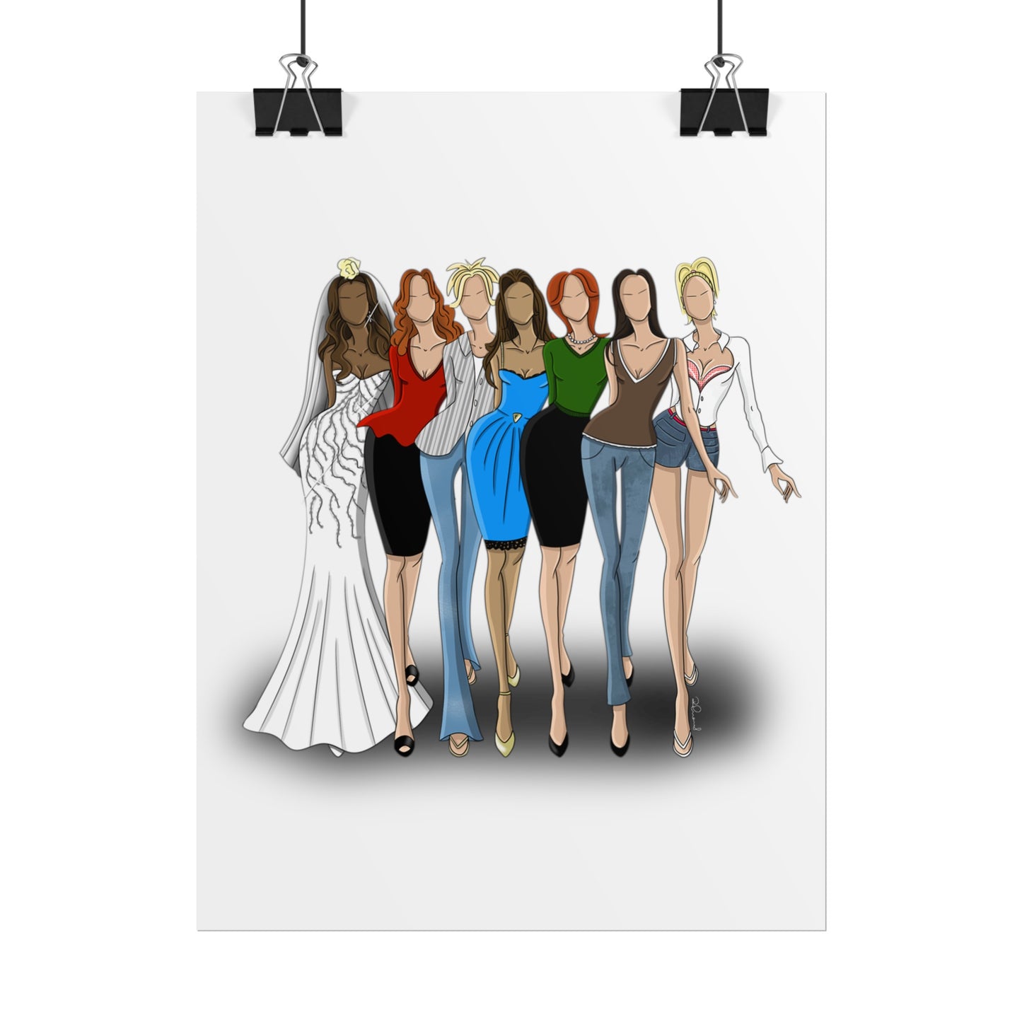 Desperate Housewives Croquis Group Rolled Posters