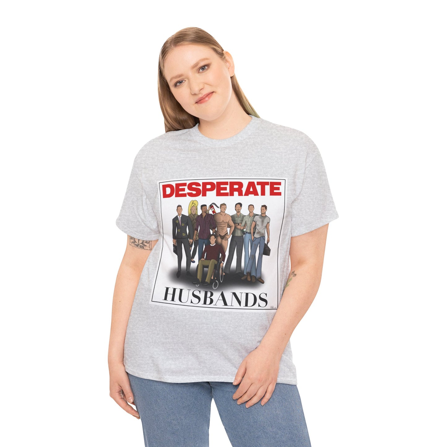 Desperate Husbands Unisex Heavy Cotton Tee