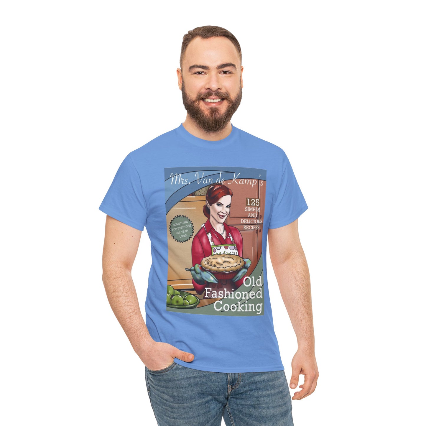 Mrs Van De Kamp’s Old Fashioned Cooking Unisex Heavy Cotton Tee