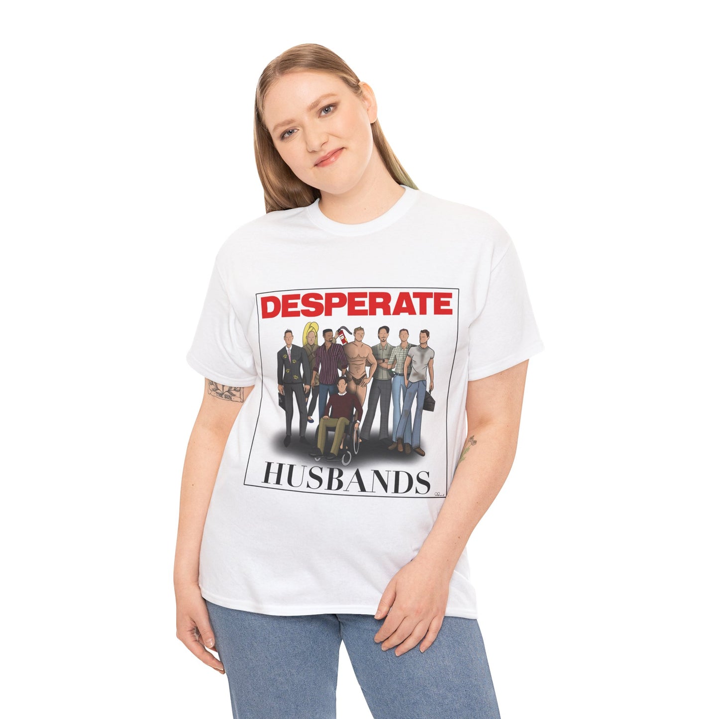 Desperate Husbands Unisex Heavy Cotton Tee