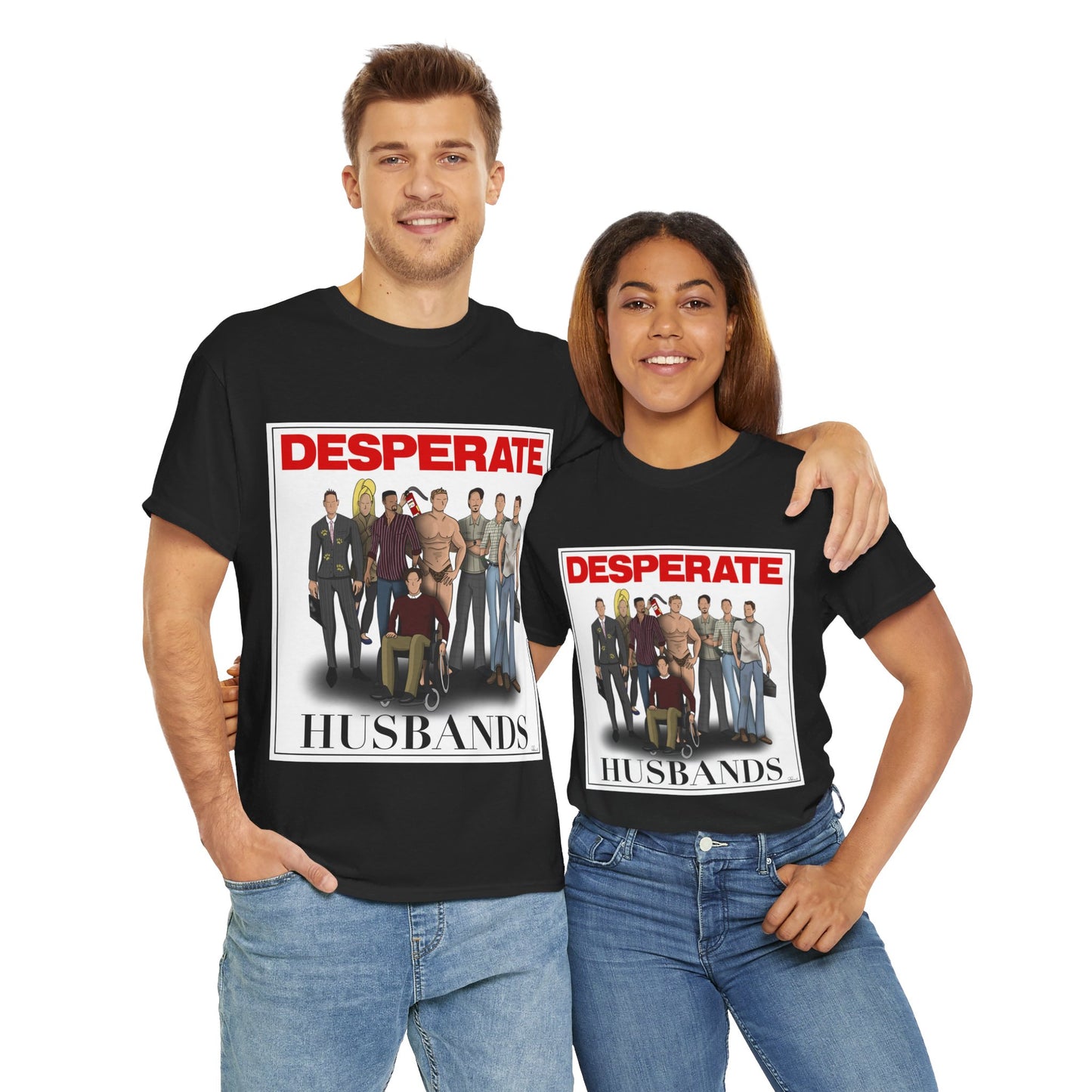 Desperate Husbands Unisex Heavy Cotton Tee