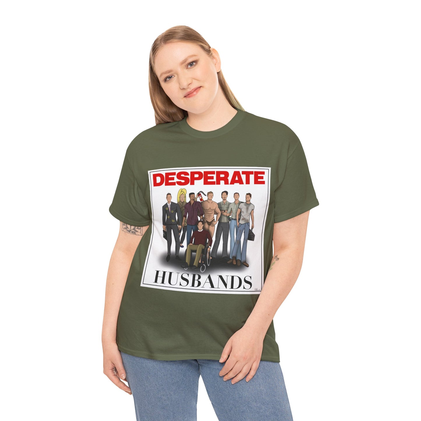 Desperate Husbands Unisex Heavy Cotton Tee