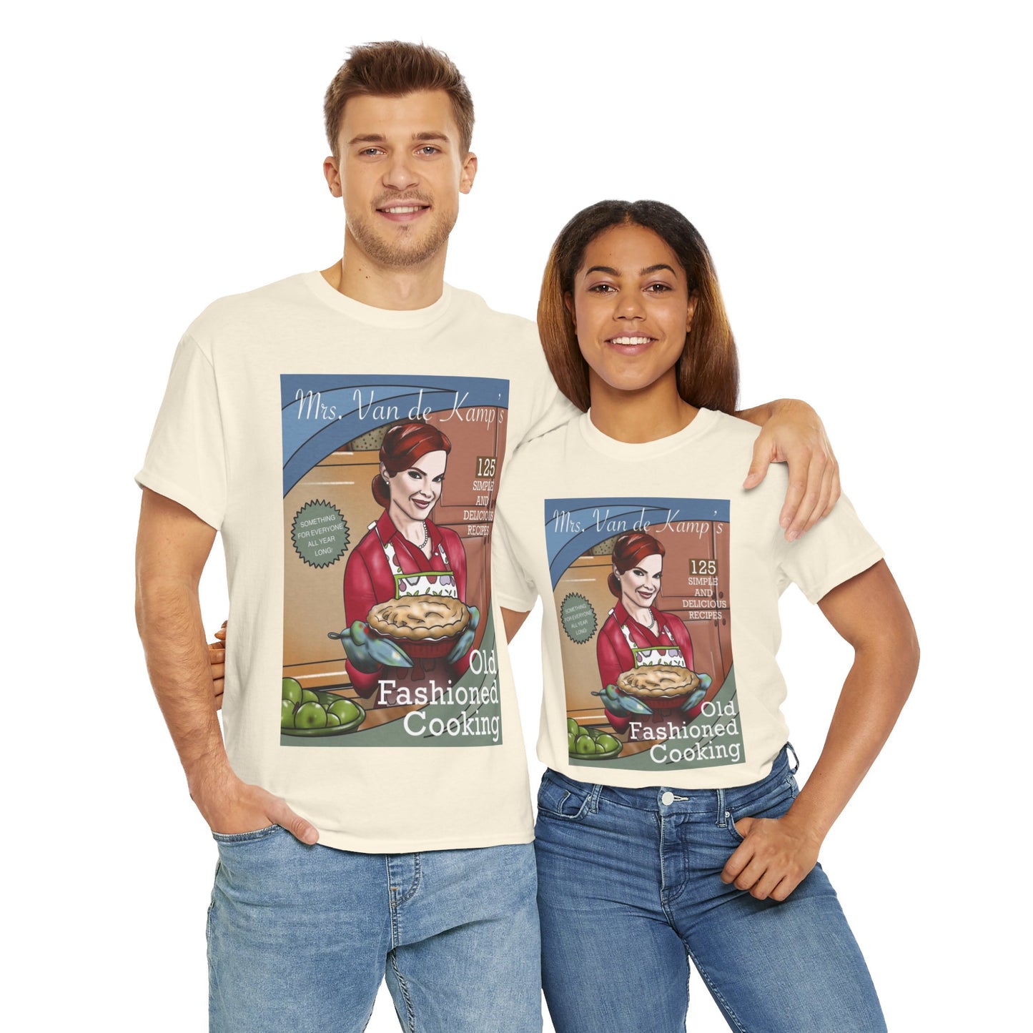 Mrs Van De Kamp’s Old Fashioned Cooking Unisex Heavy Cotton Tee