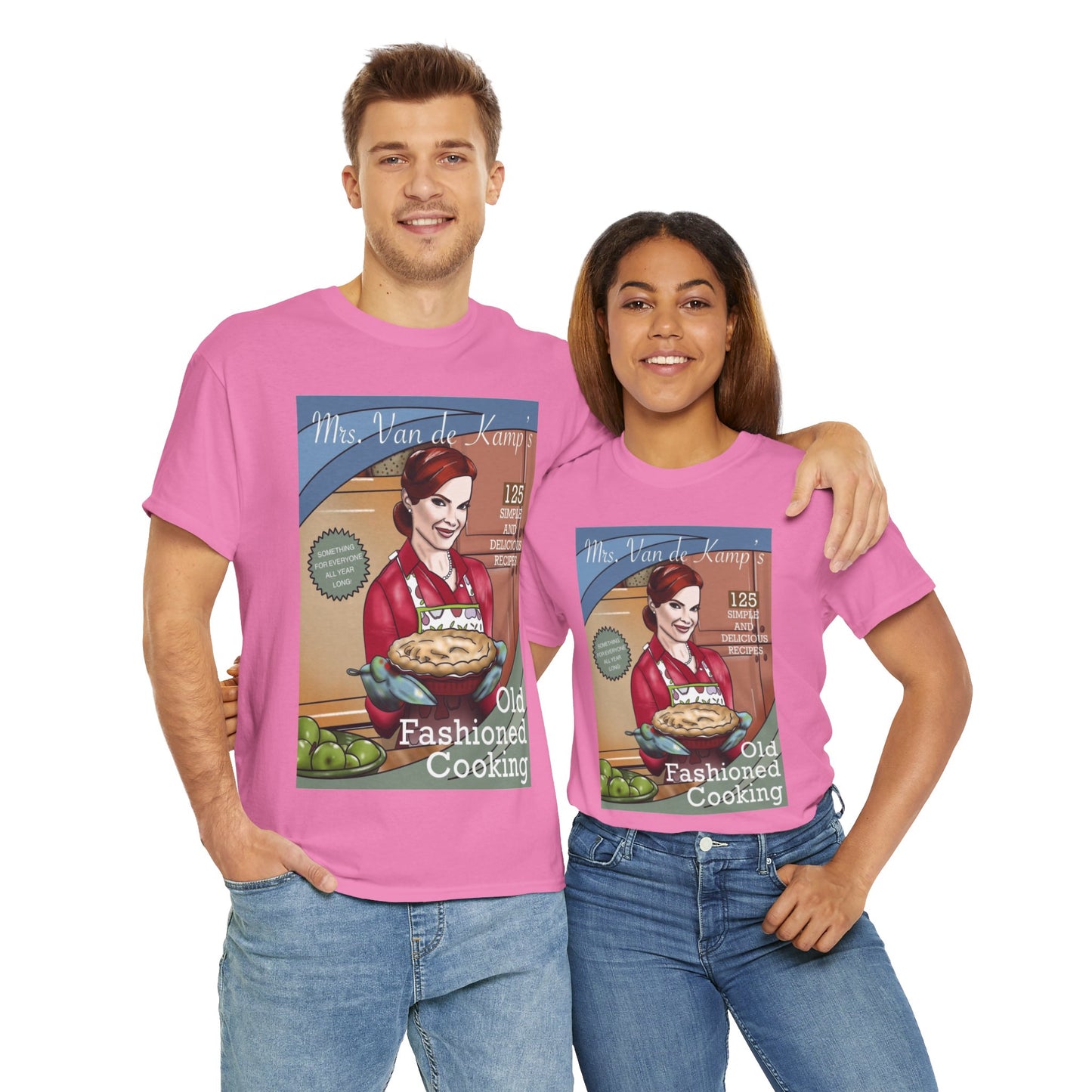 Mrs Van De Kamp’s Old Fashioned Cooking Unisex Heavy Cotton Tee