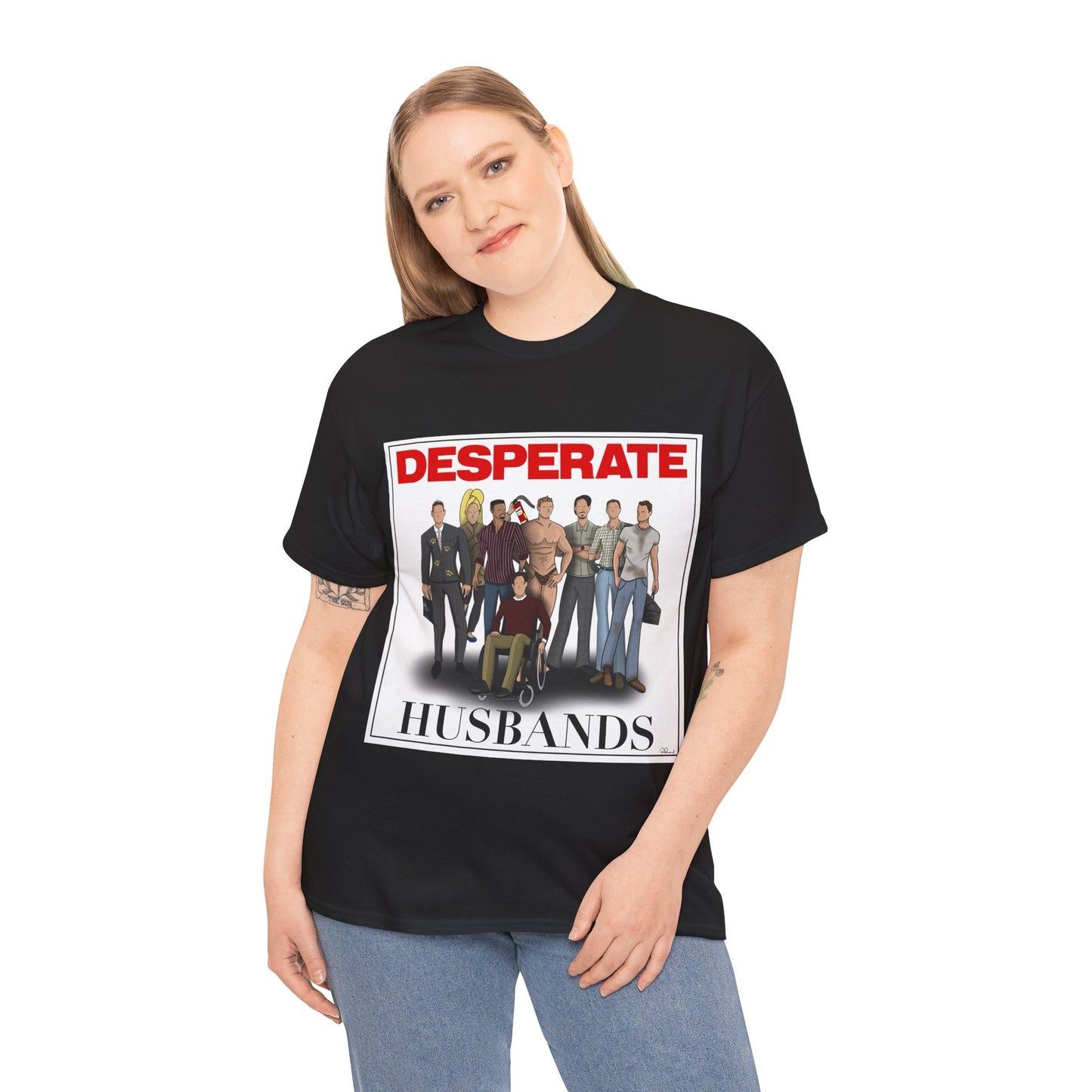 Desperate Husbands Unisex Heavy Cotton Tee