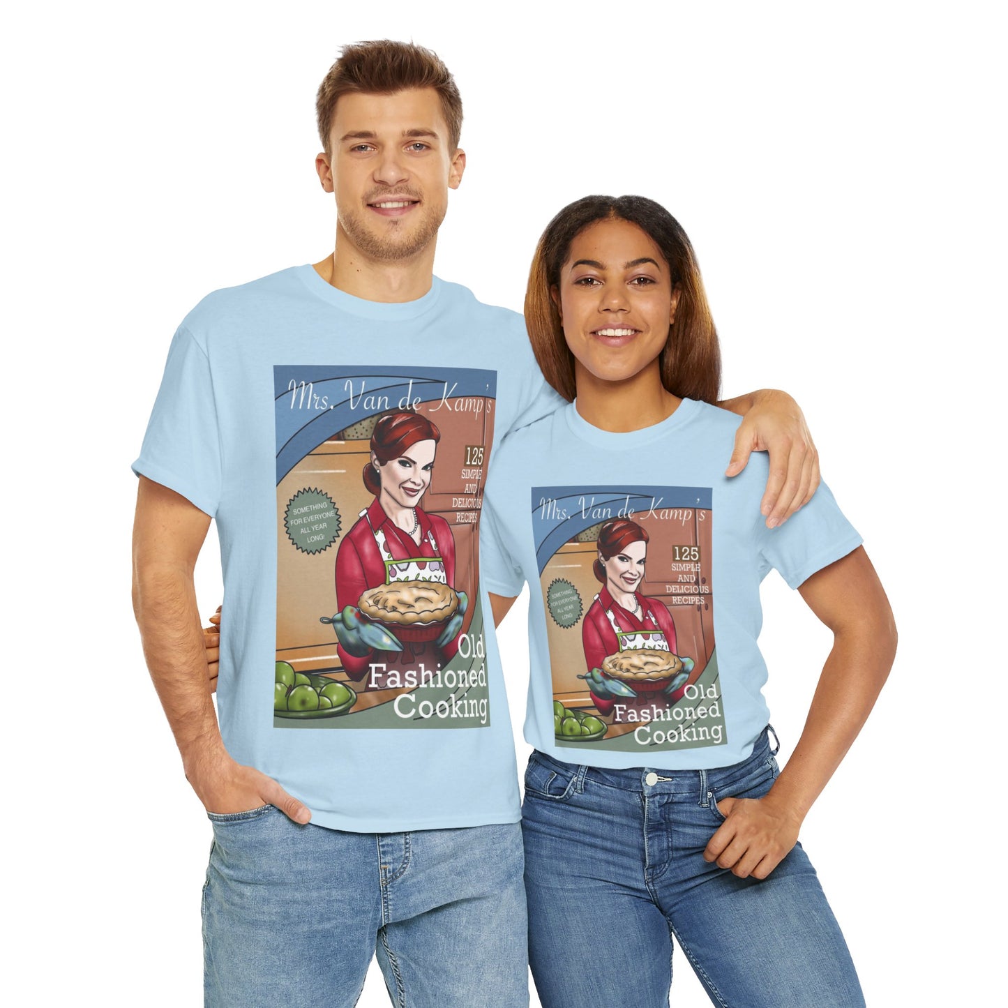 Mrs Van De Kamp’s Old Fashioned Cooking Unisex Heavy Cotton Tee